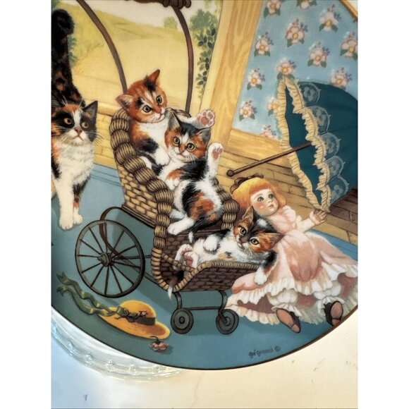 Country Kitties Stroller Derby By Gre Gerardi The Hamilton Collection Plate - Picture 6 of 16